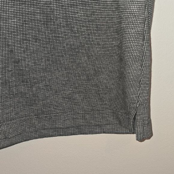 Men's Polo Shirt in Black and Gray Made In Usa Vintage LOT M - Picture 6 of 6